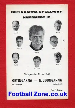International Speedway Programme Getingarna 1968
