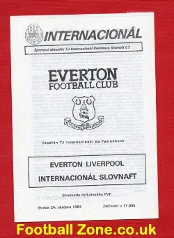 Inter Bratislava v Everton 1984 – ECWC
