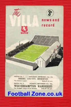 Aston Villa v Wolves 1952