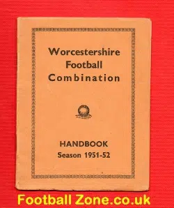 Worcestershire Football Handbook 1951 - 1952