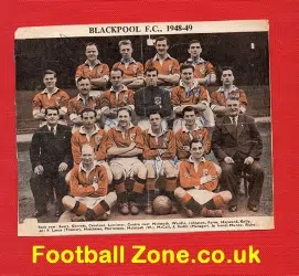 Blackpool Multi Autographs Football Team 1948 - 49