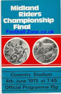 Midland Riders Championship Speedway Final 1975