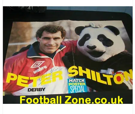 Derby County Peter Shilton Signed Autograph Magazine Picture