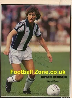 West Bromwich Albion Bryan Robson Autograph WBA