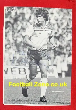 Arsenal Kenny Sansom Signed Football Picture