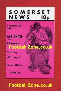 Ayr United v Kilmarnock 1975 – Ayrshire Cup Final