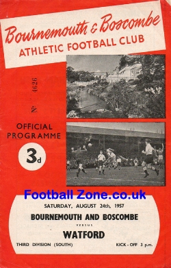 Bournemouth v Watford 1957