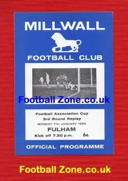 Millwall v Fulham 1965 - FA Cup Replay Match