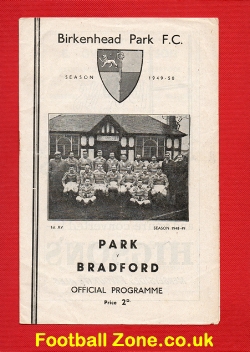 Birkenhead Park Rugby v Bradford 1949