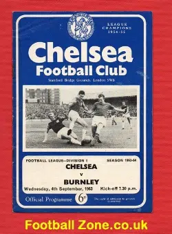 Chelsea v Burnley 1963