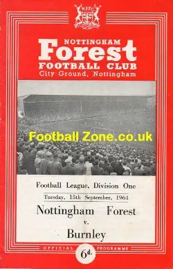 Nottingham Forest v Burnley 1964