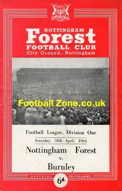 Nottingham Forest v Burnley 1964