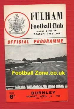 Fulham v Burnley 1963
