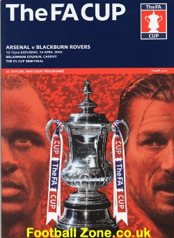 Arsenal v Blackburn Rovers 2005 – FA Cup Semi Final + Ticket