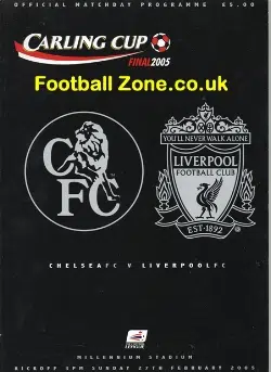 Chelsea v Liverpool 2005 - League Cup Final + Ticket