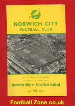 Norwich City v Sheffield United 1959 - FA Cup Replay