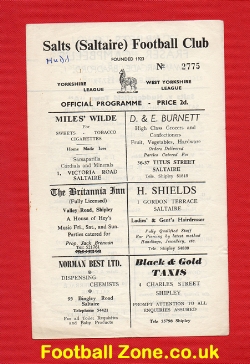 Saltire v Huddersfield Town 1958 – Rare Football Programme