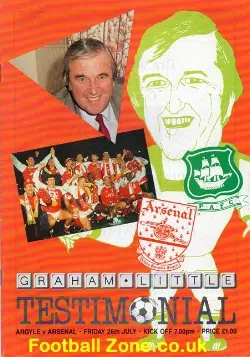 Graham Little Testimonial Benefit Match Plymouth Argyle 1990