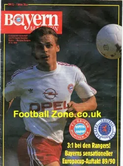 Bayern Munich v Glasgow Rangers 1989