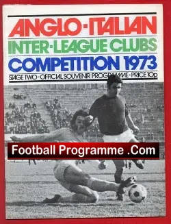 Anglo Italian Tournament 1973 Manchester United + Palace + Bari