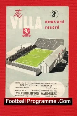 Aston Villa v Wolves 1952