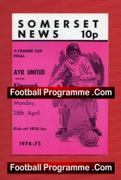 Ayr United v Kilmarnock 1975 – Ayrshire Cup Final