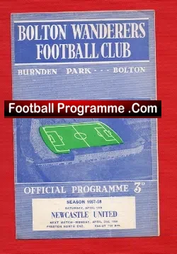 Bolton Wanderers v Newcastle United 1958