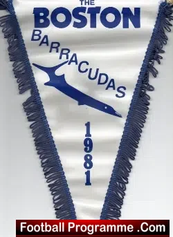 Boston Baracudas Speedway Pennant 1981