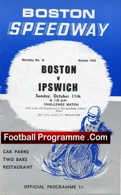 Boston Speedway v Ipswich 1970