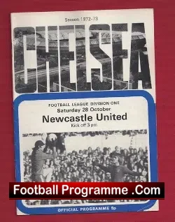 Chelsea v Newcastle United 1972