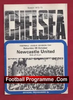 Chelsea v Newcastle United 1972