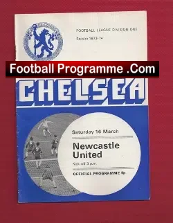 Chelsea v Newcastle United 1974