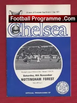Chelsea v Nottingham Forest 1971