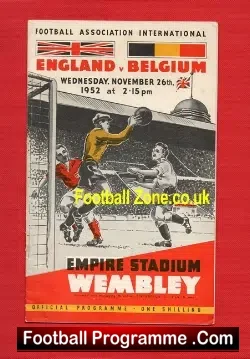 England v Belgium 1952 – Empire Stadium – London