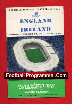 England v Ireland 1963