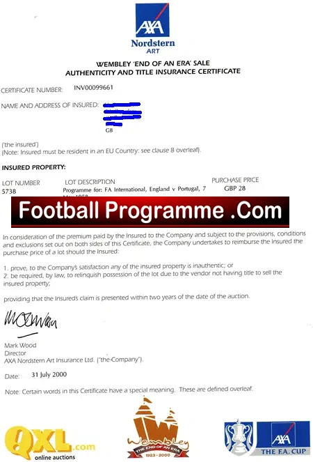 England v Portugal 1958 – An Actual Wembley – File Issue