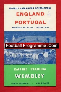 England v Portugal 1958 – An Actual Wembley – File Issue