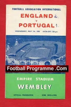 England v Portugal 1958 – Bobby Charlton First Full Cap