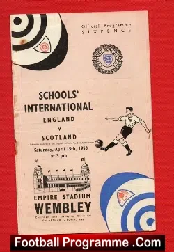 England v Scotland 1950 – Schools Wembley – M Charlton