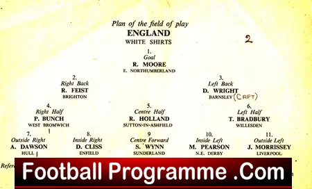 England v Scotland 1955 – Goodison Park Everton School