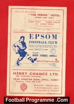 Epsom Town v Worthing 1953