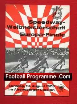 Germany European Speedway Final Programme 1973