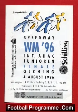 Germany Under 21 Speedway Junior Final 1996