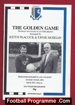 Gillingham v Ex Gills 1994 Centenary Event + Multi Autographed - football programme