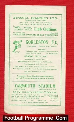 Gorleston v Holbeach United 1957