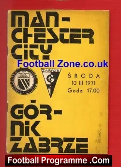 Gornik Zabrze v Manchester City 1971 – ECWC Poland