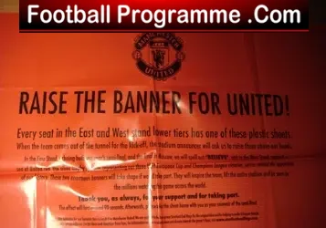 Manchester United Raise The Banner – MU v Arsenal Euro Semi 2009