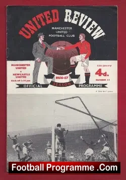 Manchester United v Newcastle United 1957