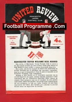 Manchester United v Real Madrid 1957 – European Cup Semi Final