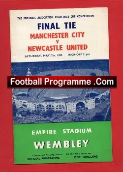 Newcastle United v Manchester City 1955 – FA Cup Final Programme